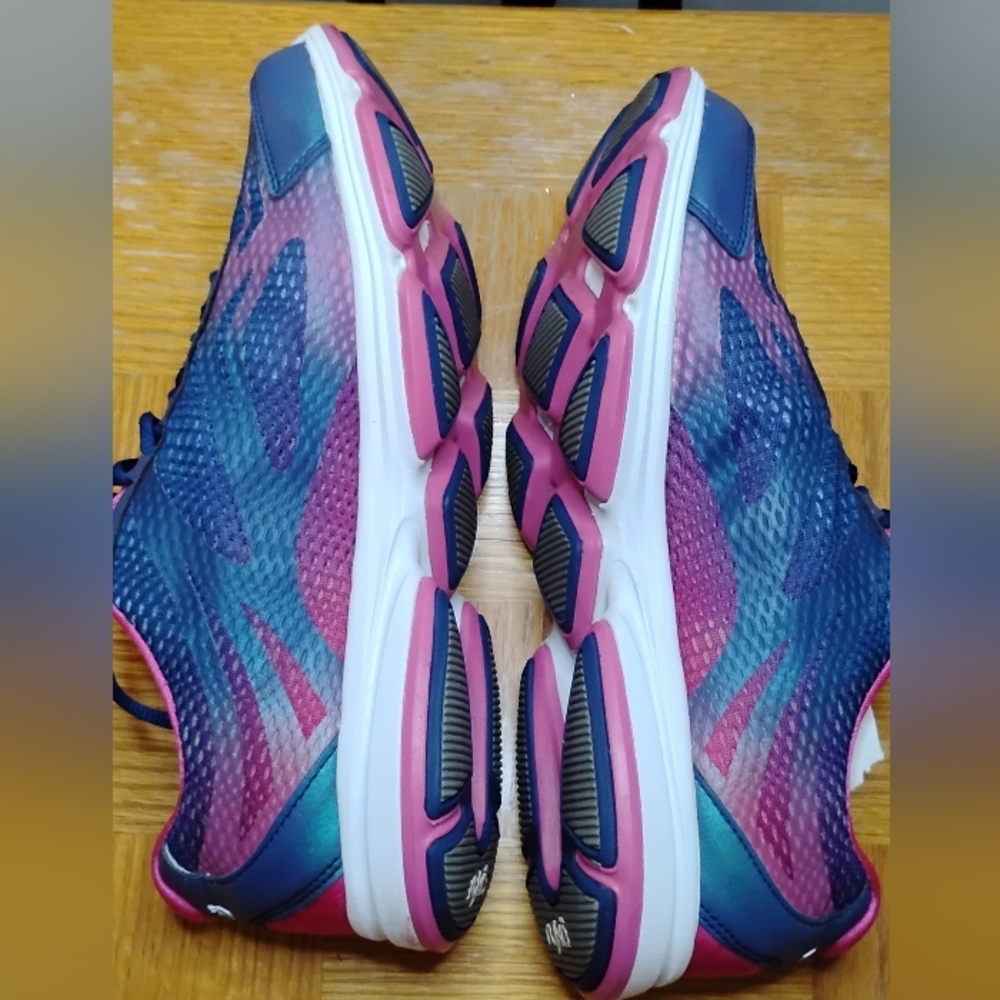 Ryka Womens 9.5 Devotion Plus 2 Walking Sneakers Blue Pink Comfort Athletic Shoe - Picture 15 of 16
